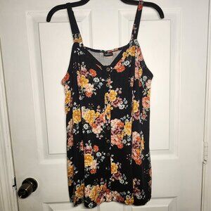 Torrid Floral Button-down  Cami/Tank - Size 2 (2X-18W/20W)